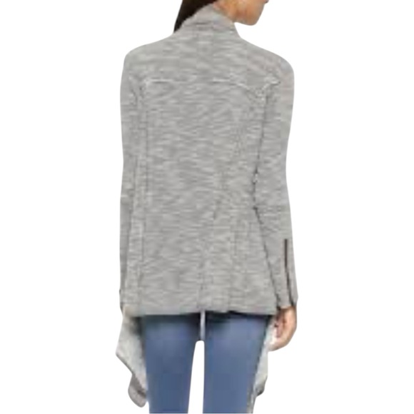 Free People In The Loop Waterfall Open Front Cardigan Heather Gray L - Picture 3 of 10